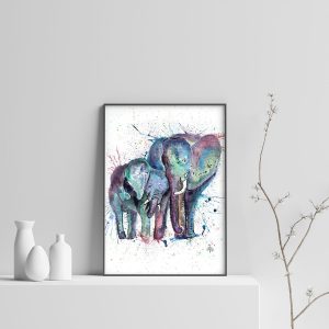 "Us" Mummy & Baby Elephant