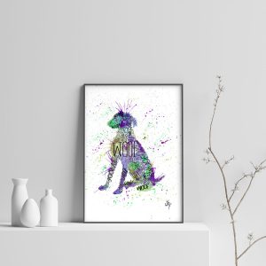 "Woof Purple" Dog