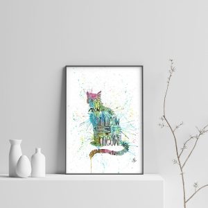 "Meow Blue" Cat