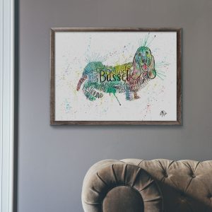 "Basset Splash" Dog