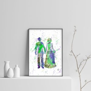 "Bride & Groom" Green