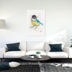 "Blue Bowler" Bluetit
