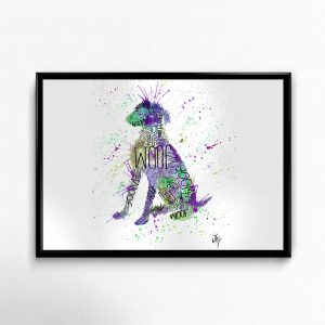 "Woof Purple" Dog