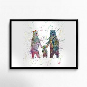 "Mummy, Baby, Daddy" Bears