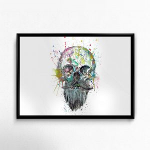 "Be Beard" Skull