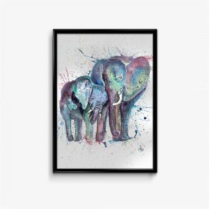 "Us" Mummy & Baby Elephant