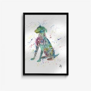 "Woof Blue" Dog