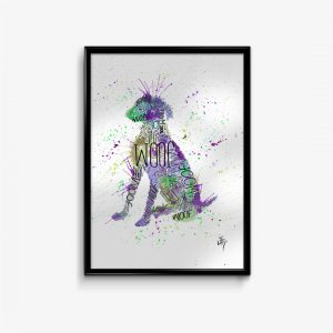 "Woof Purple" Dog