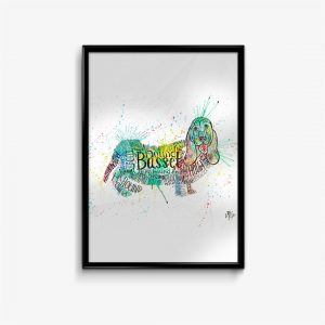 "Basset Splash" Dog
