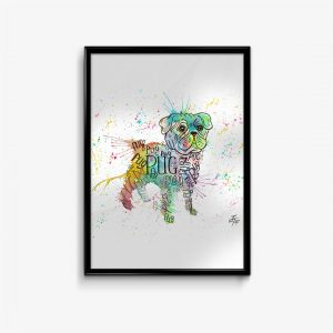 "Pug Splash" Dog