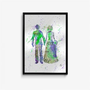 "Bride & Groom" Green