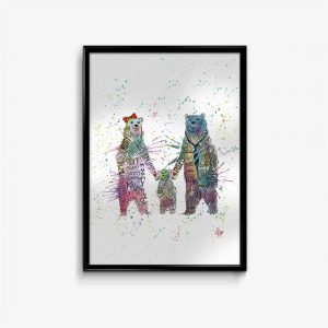 "Mummy, Baby, Daddy" Bears