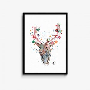 "Christmas Stag" Stag deer